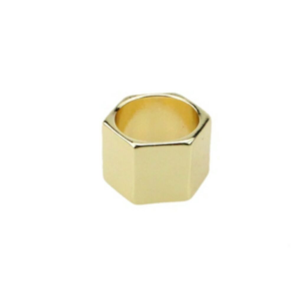 Gold hot sale hexagon ring