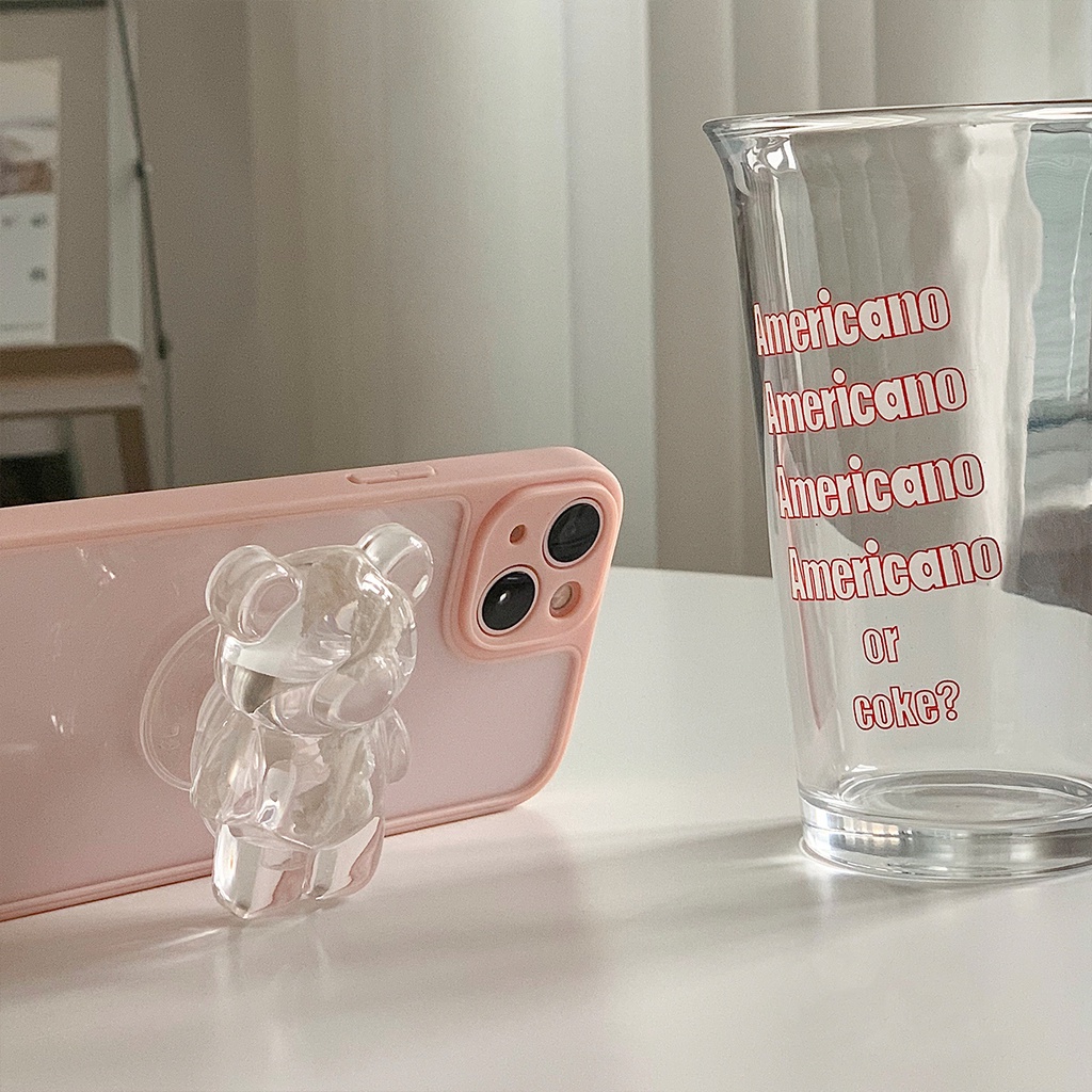 Airbag Mobile Phone Holder Simple ins Transparent Cloud Cute Bear Retractable Sticky