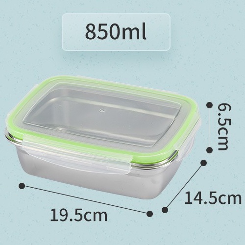 [SO] 304 Stainless Steel Air Tight Food Container Box Storage Seasoning ...