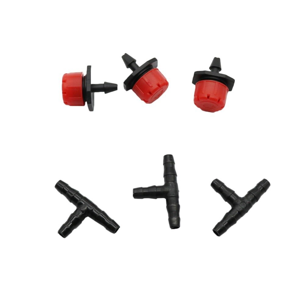 20 Sets 8 Holes Dripper with 4mm tee connector Drip irrigation system ...
