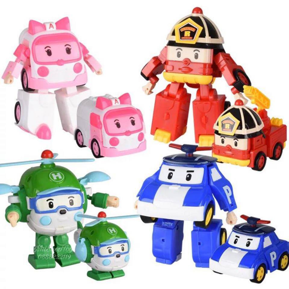 Robocar Poli Transformer (4 Cars, With Box) | Shopee Singapore