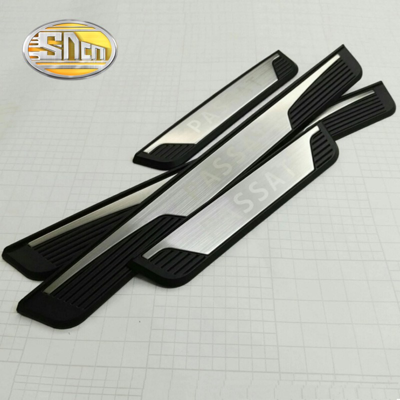 4PCS Car Door Sill For Volkswagen Passat B8 Highquality Stainless