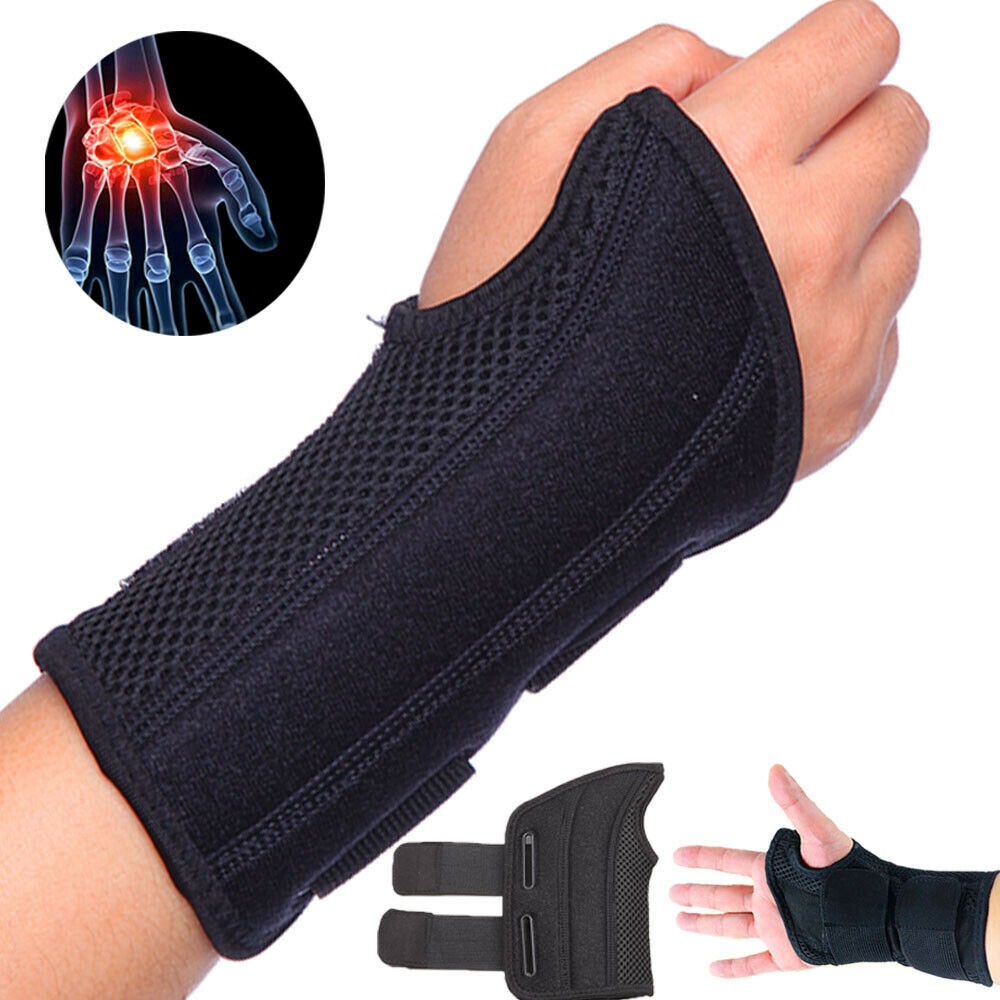 Wrist Brace - Double Metal Plate for Support - Wrist Brace Splint Hand ...