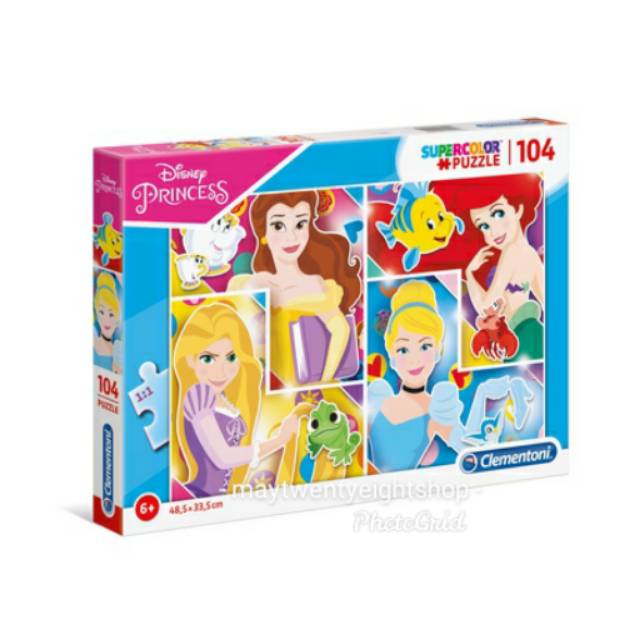 Clementoni Disney Princess Supercolor Puzzle 104 Pieces Original ...