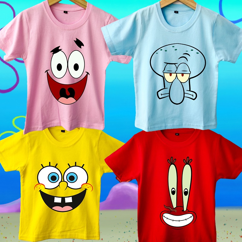 Spongebob SERIES Boys Girls T-Shirts Shopee Singapore