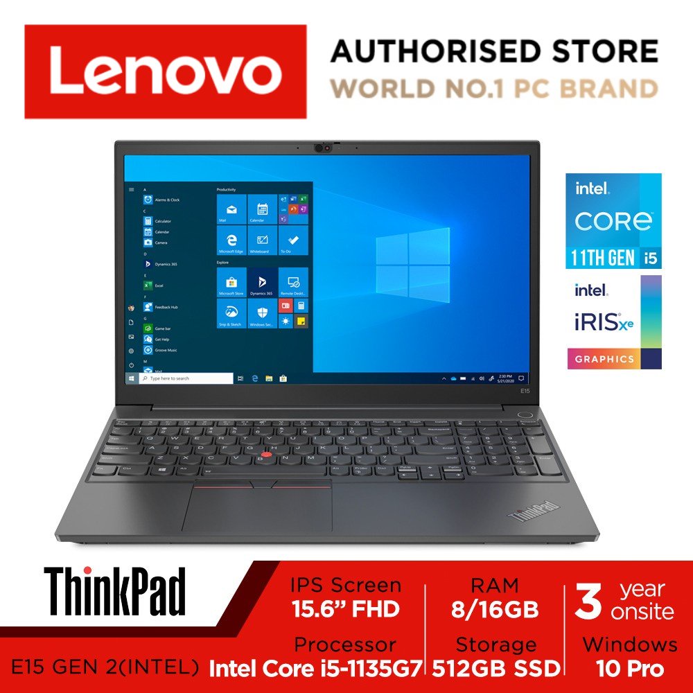 [Free 3Y Onsite]  Lenovo ThinkPad E15 Gen 2 | 20TDS0QX00 | 15.6