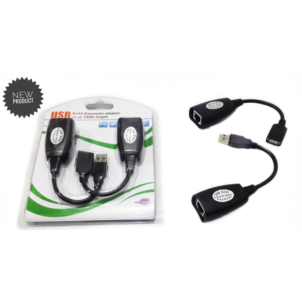 USB RJ45 EXTENTION ADAPTER UP TO 30M / USB EXTENDER VIA LAN CABLE ...