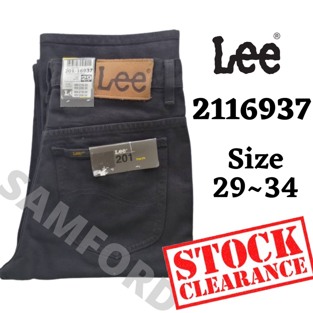 LEE 201 Men's Jeans pocket/ Trim Fit/ 201-16937 Super Black
