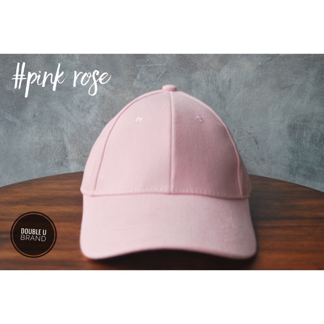PINK ROSE Plain Color Cap (Light PINK) | Shopee Singapore