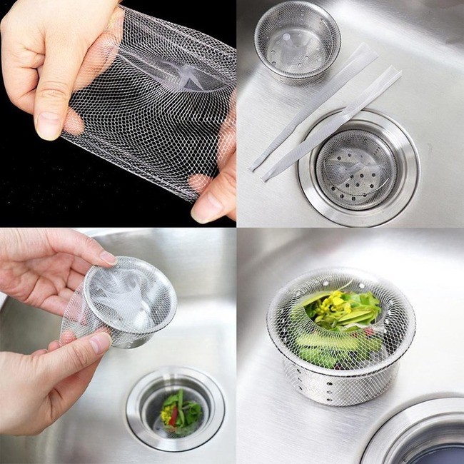 100pcs/30pcs Kitchen sink strainer disposable sewer garbage strainer ...