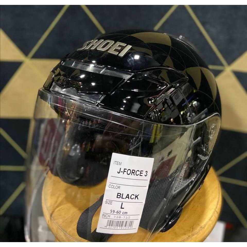 HELMET SHOEI J-FORCE 3 / JF3 / VISOR CJ1 (MATTE BLACK / BLUE