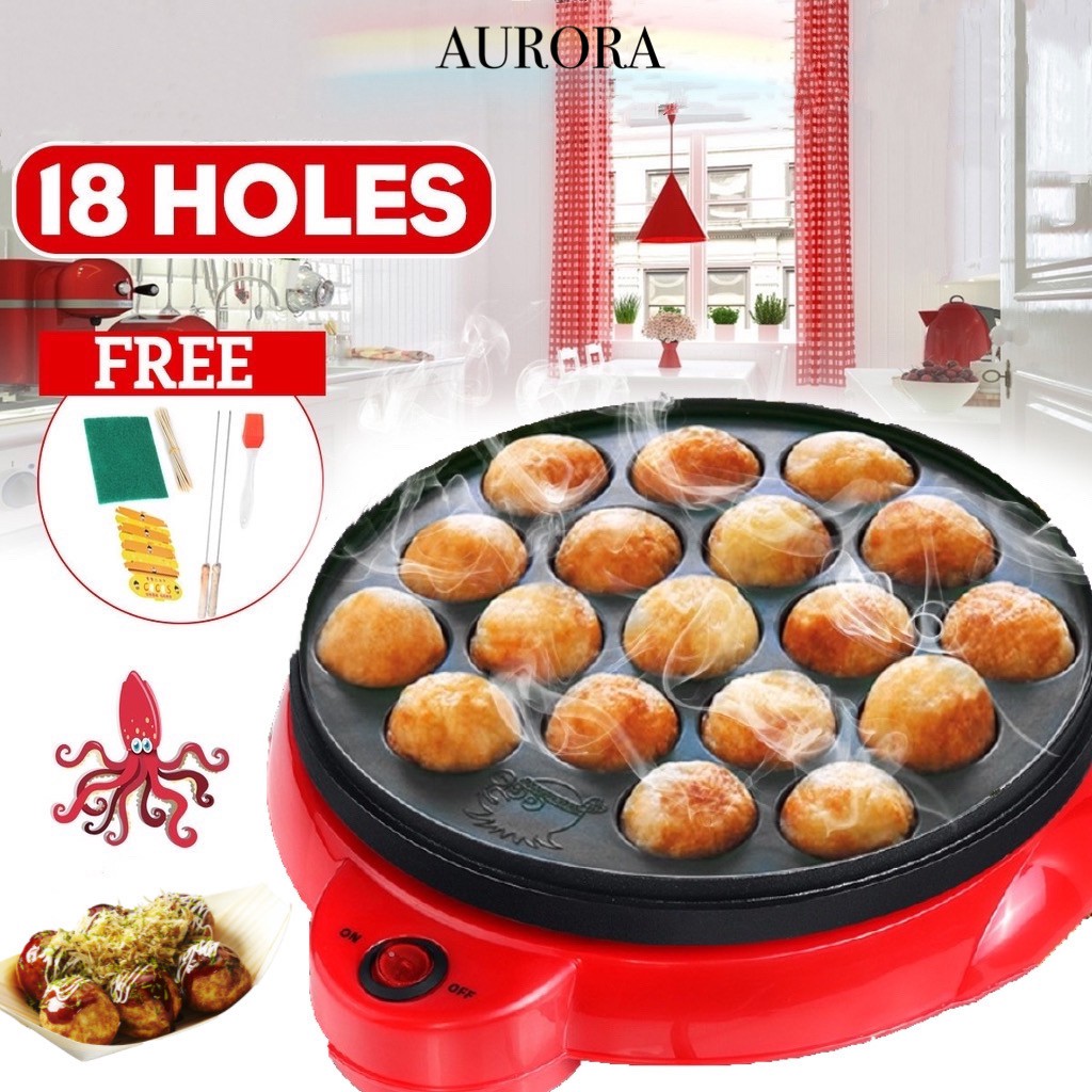 Electric Takoyaki Maker With Free Takoyaki Tools - Specialty