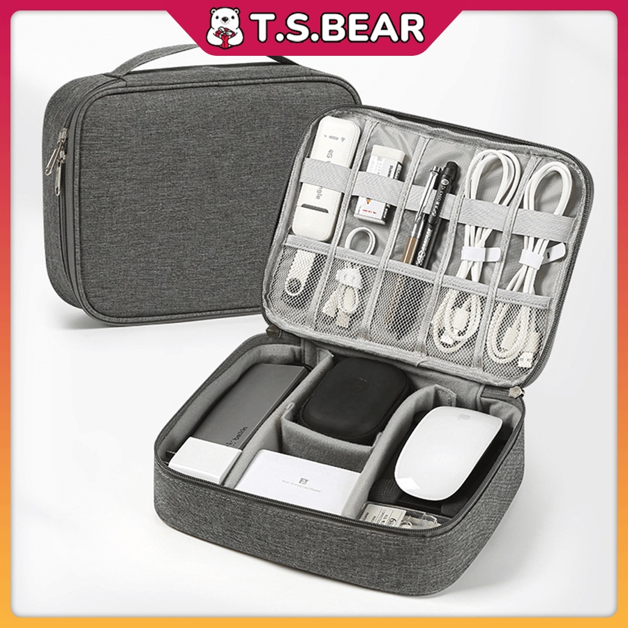 Travel Electronic Gadget Organizer Bag USB Cable Storage Bags