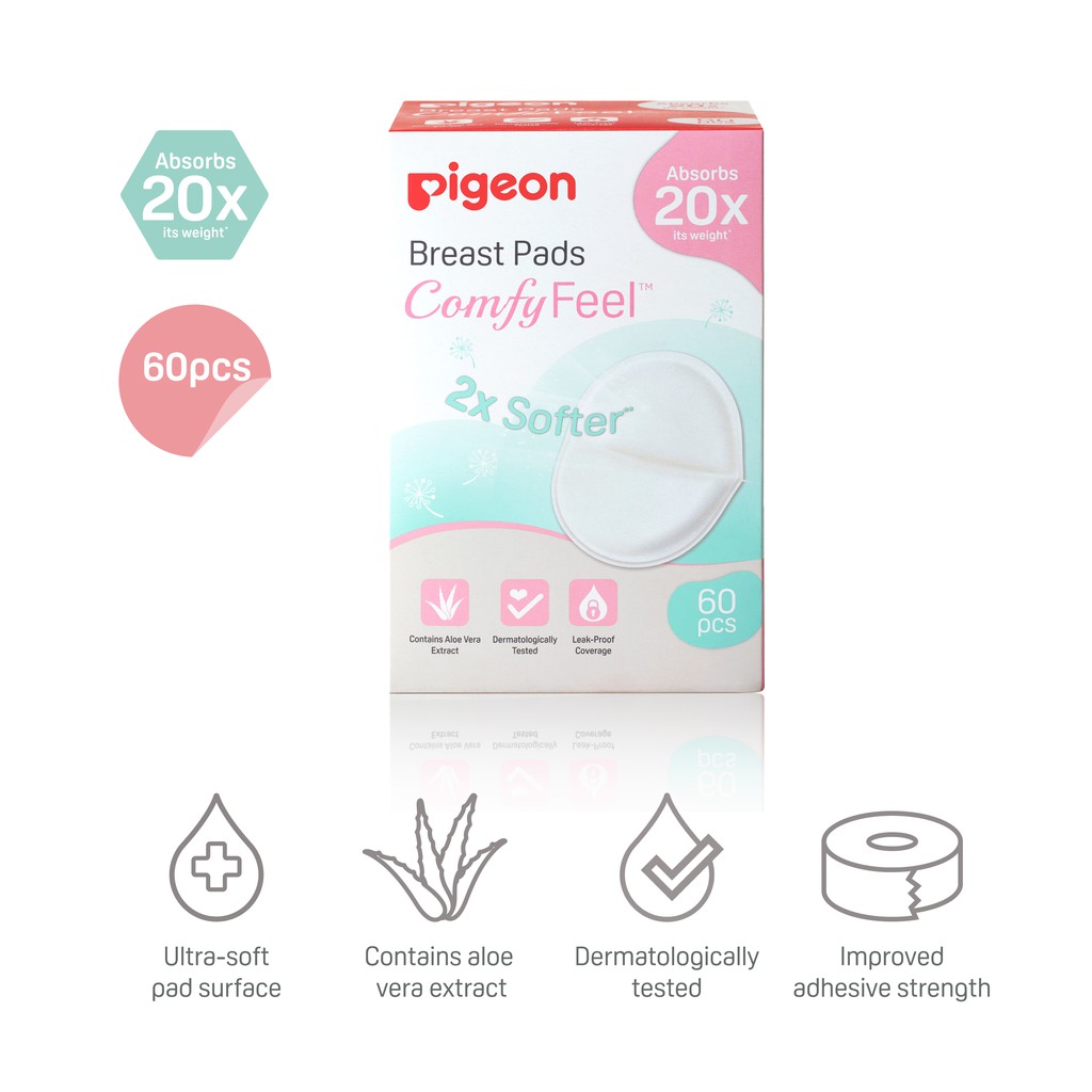 Pigeon Breast Pads Comfyfeel 60Pcs Shopee Singapore