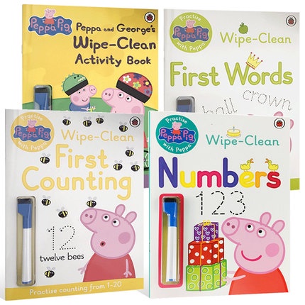 [SG Ready Stock] Peppa Pig - Practise with Peppa Wipe-Clean Books ...