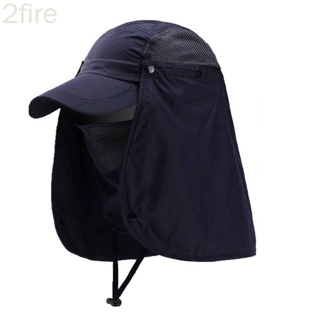 Outdoor Sun Hat UV Protection Ear Flap Neck Cover Fishing Hunting