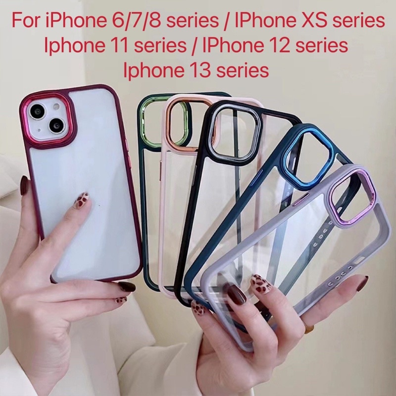 ??Crome Lens Acryclic Casing for Iphone 6 7plus XR 11 IP11PROMAX IP12 IP12PRO IP12PROMAX IP13 13pro IP14 14pro 14pro max