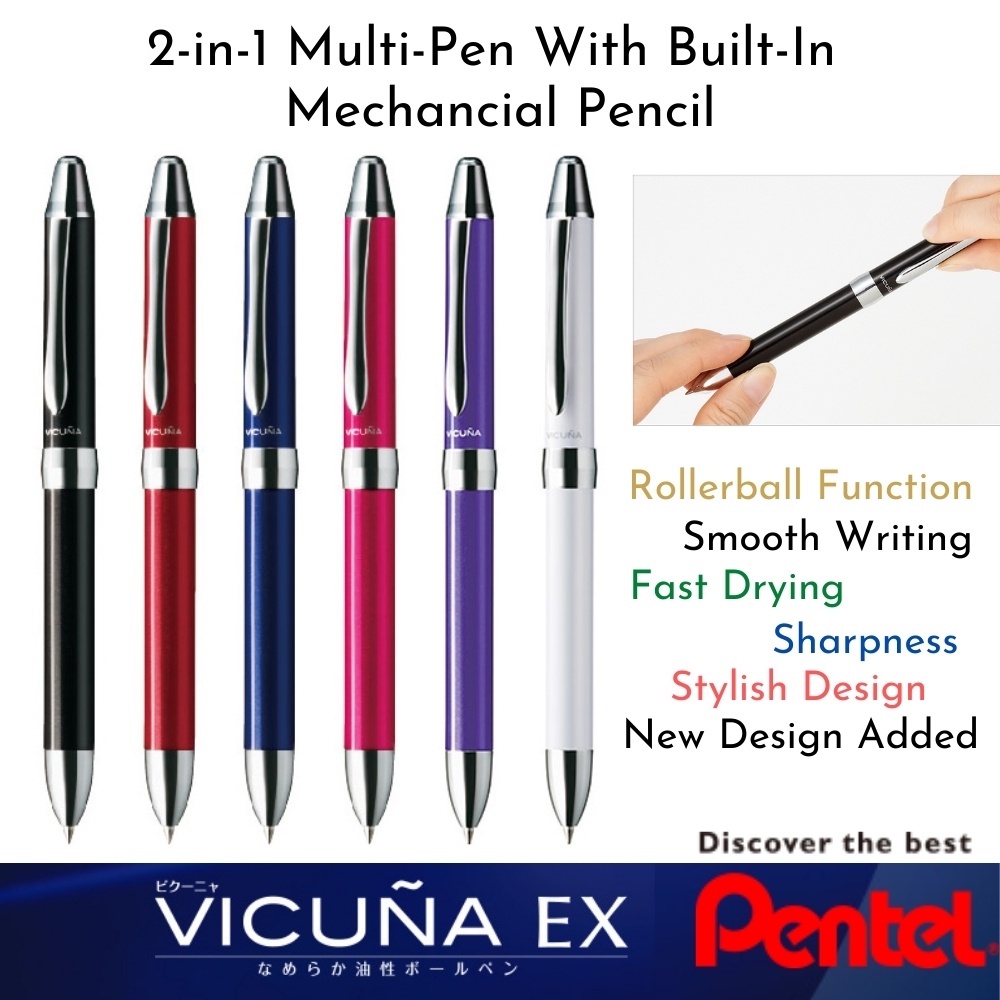 Pentel Multi Function Pen Vicuna EX, Fine Ballpoint Pen, 0 - View #12