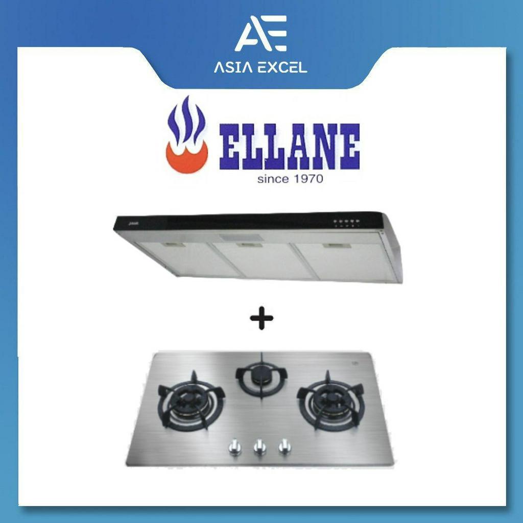ELLANE 90CM SLIMLINE HOOD WITH BLACK PANEL [EH-9180/EH-9280] + ELLANE ...