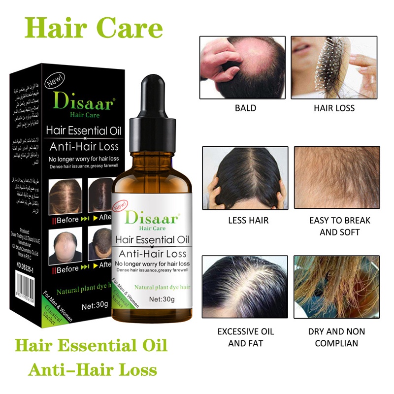 Disaar Natural Hair Growth Oil 30ml Ginger King Hair Essential Oil AntiHair Loss Hair Oil Hair