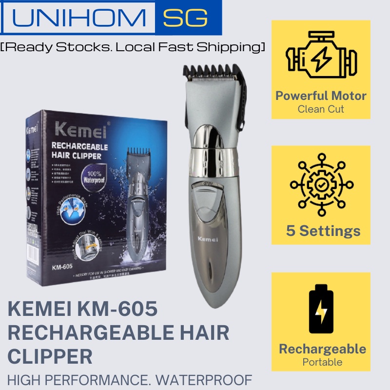 UnihomSG Waterproof Trimmer High Performance Rechargeable Shaver Hair ...