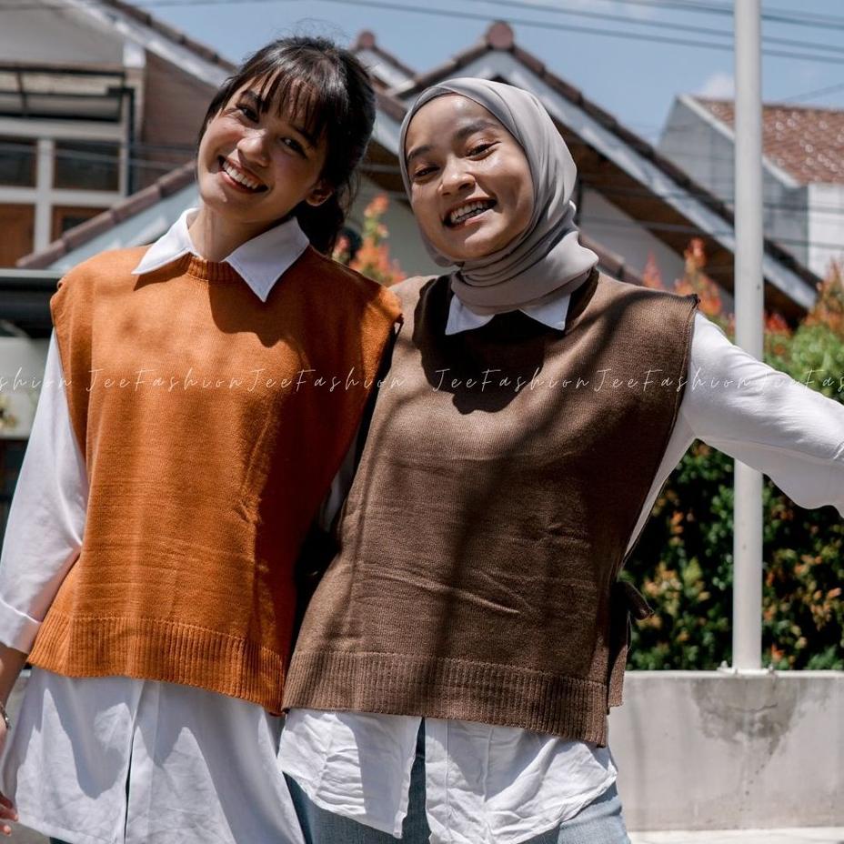 Discount Today Knitted Vest Strap Vest Women Plain Vest Knit Outer