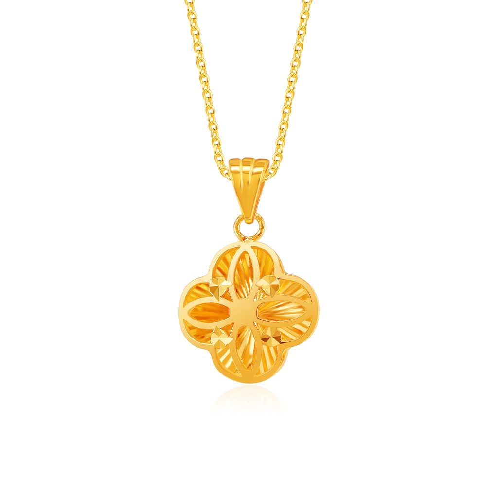 SK Jewellery 916 Be My Lady Luck Gold Pendant