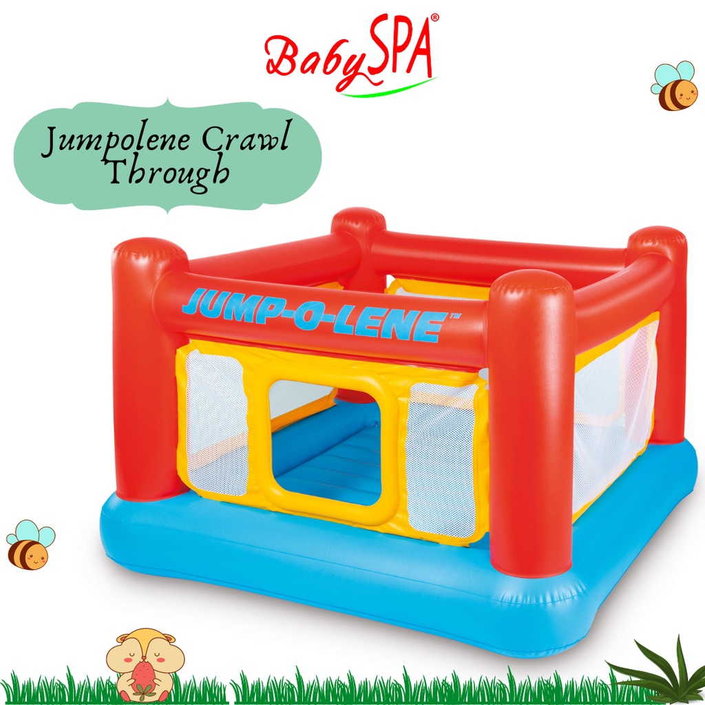 BabySPA Fun Intex Playhouse Jumpolene With Crawl Through Door (Repsoted)