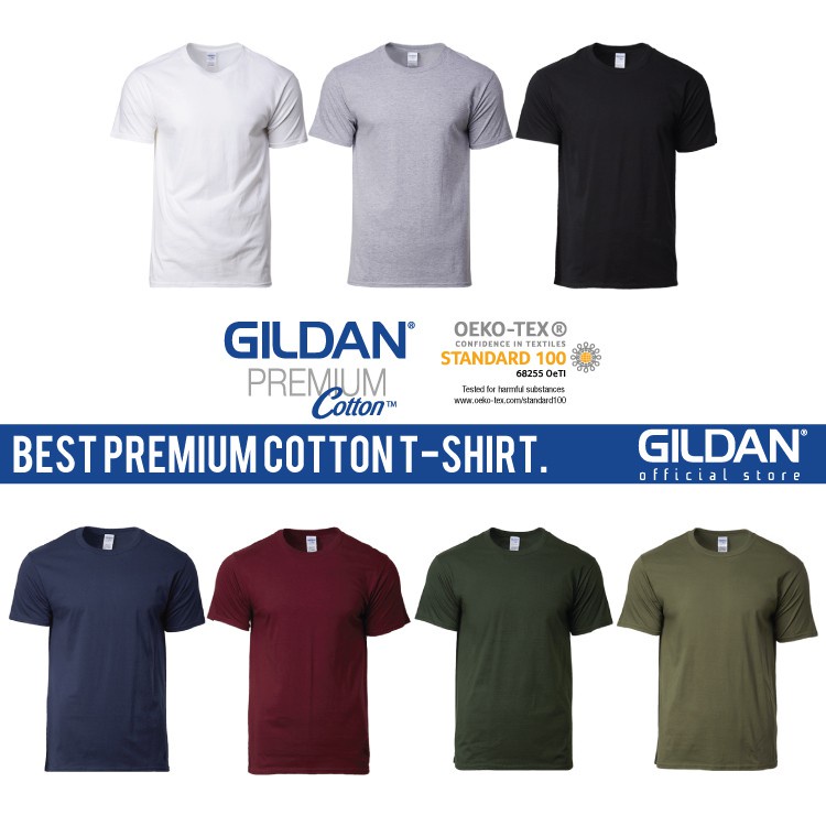 gildan plain white t shirts