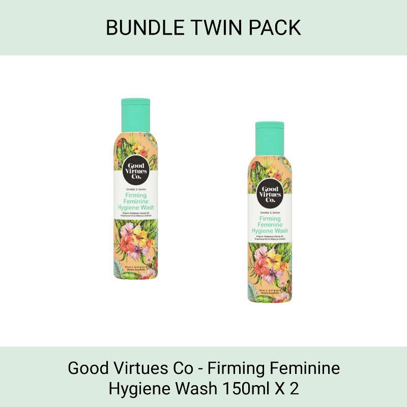 Twin Pack Good Virtues Co Firming Feminine Hygiene Wash 150ml X 2