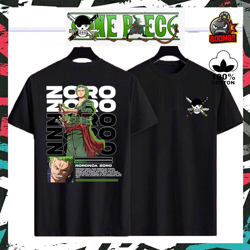 Roronoa Zoro Pre-Timeskip Stripes One Piece Button Up Hawaiian Shirt