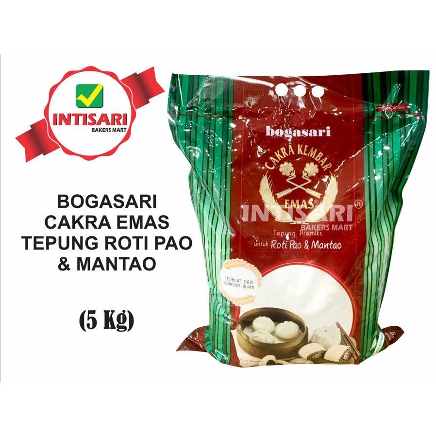 Bogasari CAKRA Twin Gold Premix Flour For PAO & MANTAO Bread 5kg
