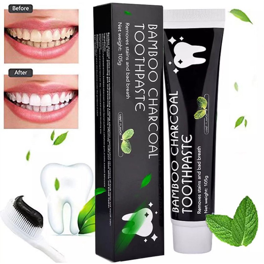 Charcoal Toothpaste vrsti Whitening Dutch Bamboo Remove Bad Breath ...