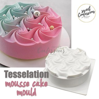 Tesseletion cake silicone mould