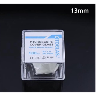 Round Microscope slide Coverslip Glass Cover Slip bulat Circular ...