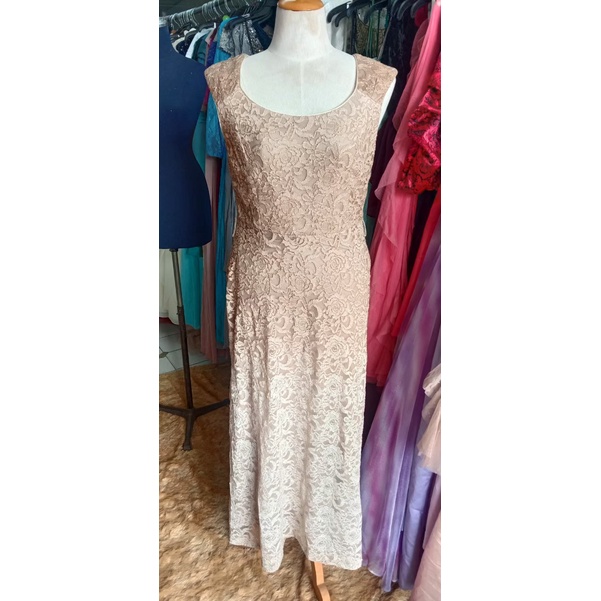 Plus Size Evening Dress Bust 44 Inches Second Hand | Shopee Singapore