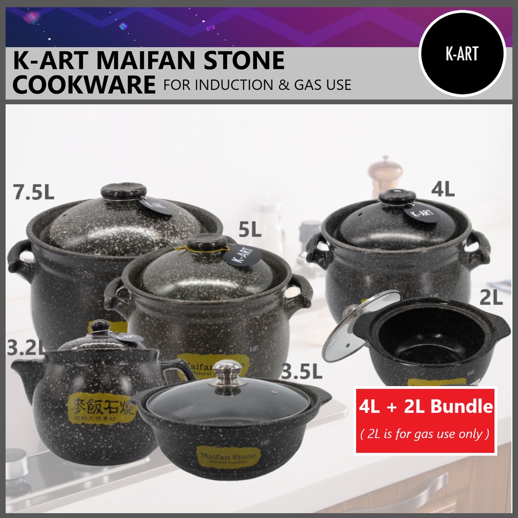 KART MAIFAN STONE CERAMIC COOKWARE for Induction and Gas USe Shopee