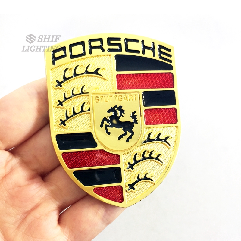 Porsche Silicone Stickers Wheel Center Cap Black, Wheel Emblems, Stickers