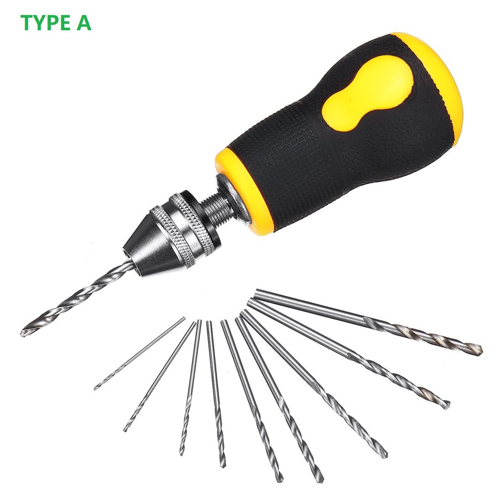 Hand deals drill bits