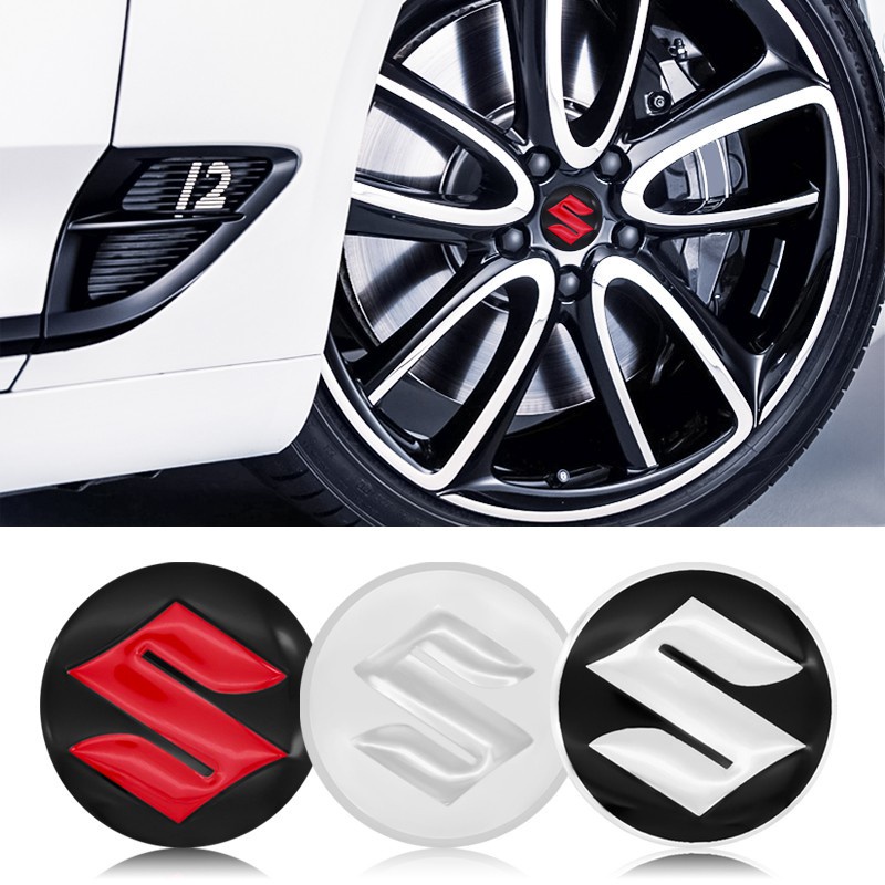 4pcs 56mm Wheel hub center stickers Cap Wheel Badge Sticker for SUZUKI