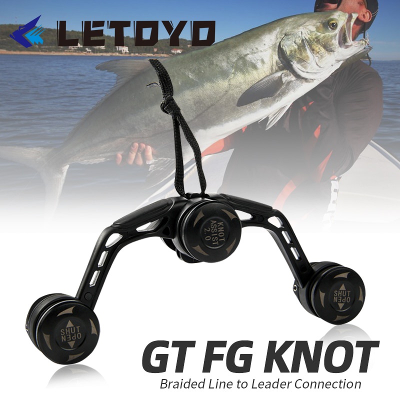 LETOYO Fishing Knotter Assist Knot Tool Bobbin Winder GT FG PR