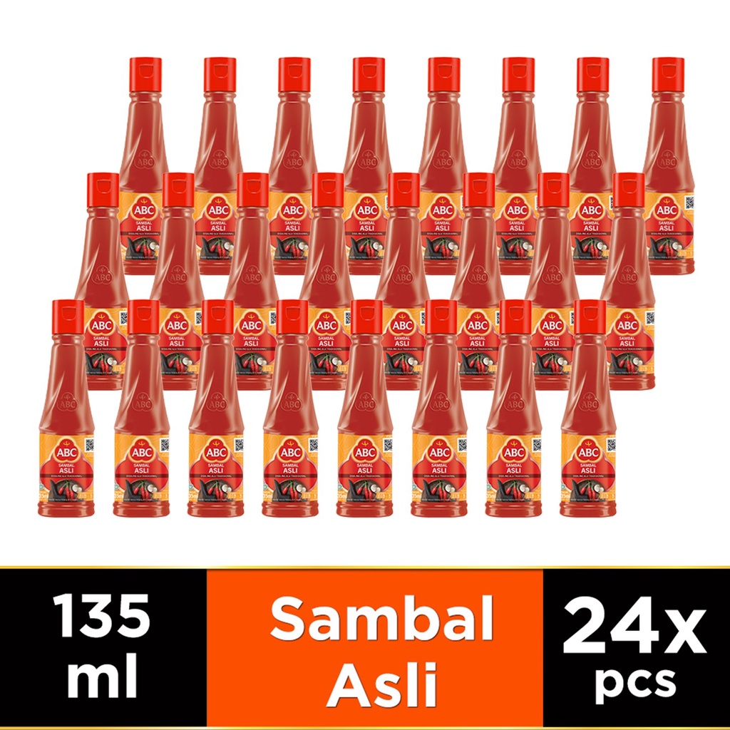 ABC Saus Sambal Asli 135 ml - Multipack 24 pcs