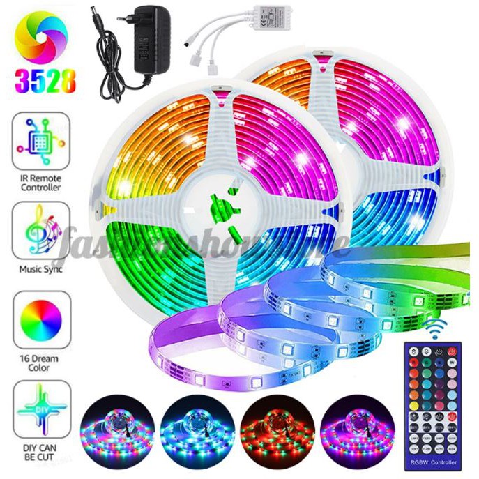Multicolored LED Light Strip with Remote, #Room #Decoration | Shopee ...