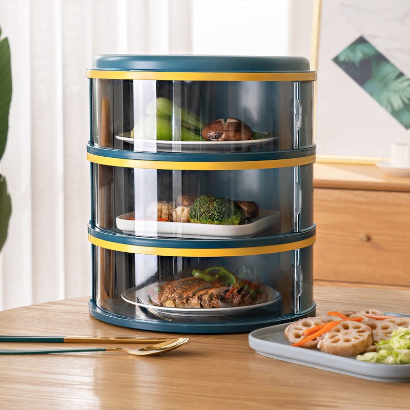 5 Layer Stackable Food Cover Storage Transparent Food Insulation ...