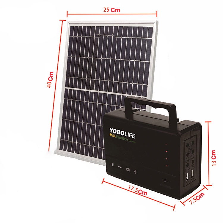 【5000mAh】Solar lighting system Portable Panels Charging Generator Power ...