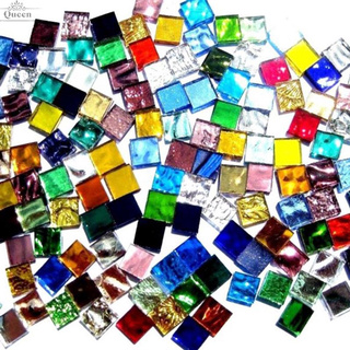 200g Glass Translucent Mosaic Tiles Stained Glass Kit Crafts Bulk Triangle  Shapes Supplies for DIY Picture Frames Flowerpots