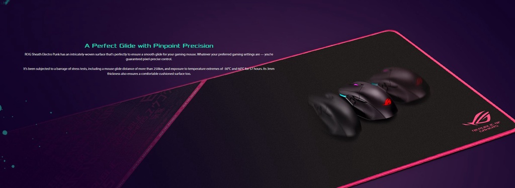 ASUS ROG Sheath Electro Punk Extra-Large, Gaming-Optimized Cloth ...