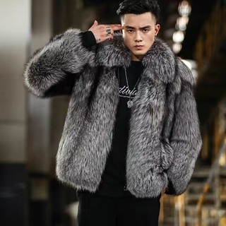 Fur coat jacket on sale men