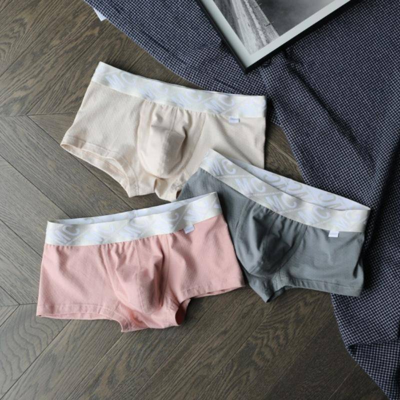 MENCCINO Men's Pure Cotton Underwear Breathable Sexy Boxer Briefs ...