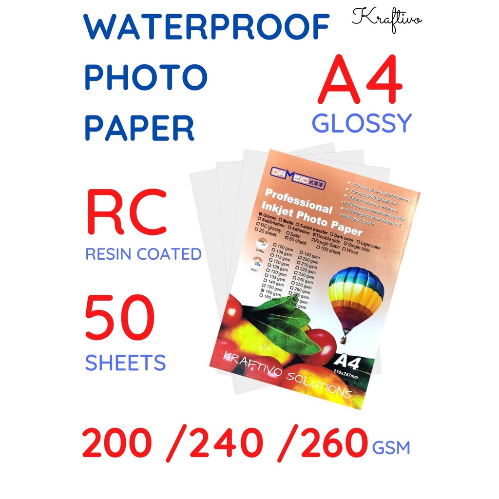 20/40/60/80/100 Sheets Sprocket Original Photo Paper Pocket Photo